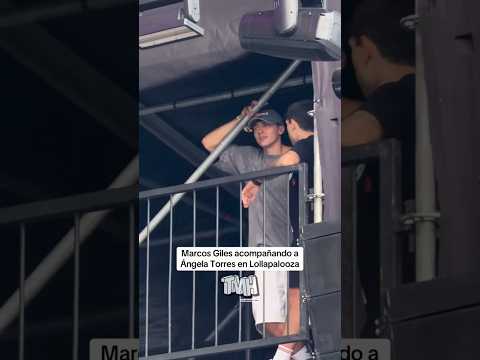 Marcos Giles acompañando a Ángela Torres en Lollapalooza Argentina