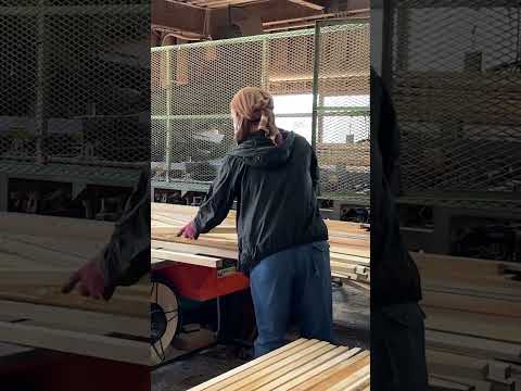 木が製材されるまで　The process by which wood is sawn into lumber　製造工程　#shorts