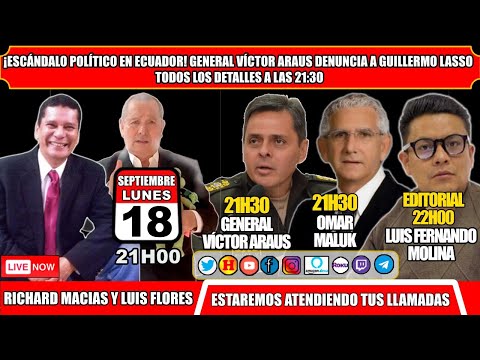 ¡Escándalo Político en Ecuador! General Víctor Araus Denuncia a Guillermo Lasso