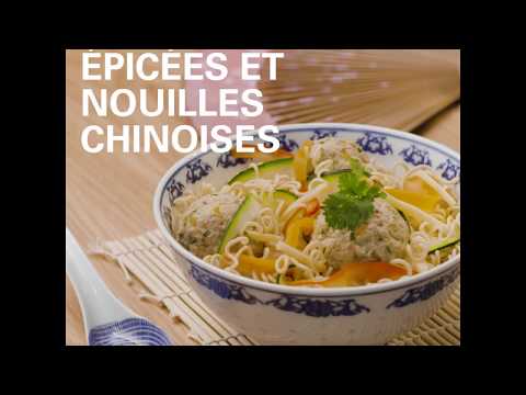 Boulettes épicées et nouilles chinoises