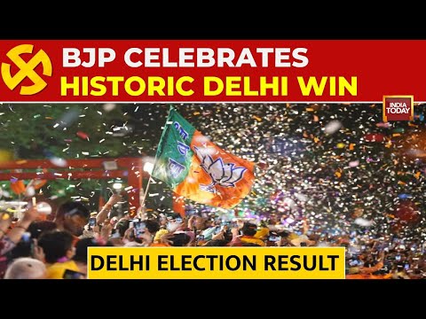 BJP Celebrates Historic Delhi Victory After 27 Years, PM Modi To Address Workers | India Today
