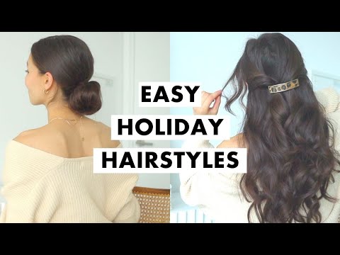 EASY HOLIDAY HAIRSTYLES | Luxy Hair
