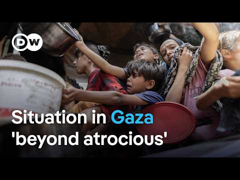 Israel agrees to let 'basic amount' of aid into Gaza as strikes ramp up | DW News