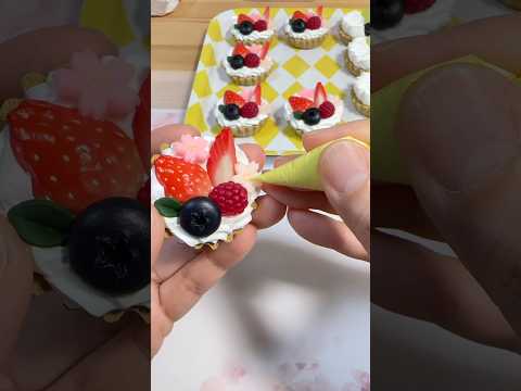 [FAKE SWEETS] Mini Tart-Flower🌸Made from clay