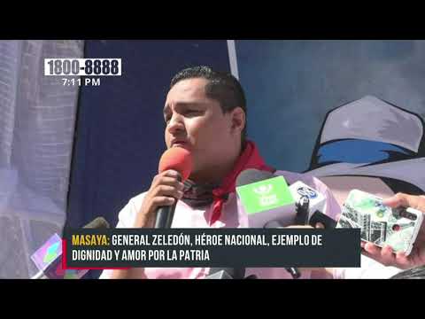 Rinden homenaje al General Benjamín Zeledón en Catarina - Nicaragua