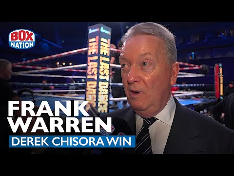 Emotional Frank Warren Reacts To Derek Chisora Stunning Win