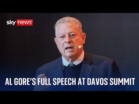 Former Vice President Al Gore speaks about global climate targets