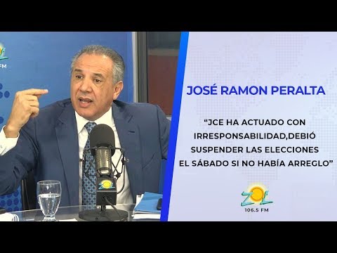 Jose Ramón “La JCE ha actuado con  irresponsabilidad, debió  suspender las elecciones el sábado”