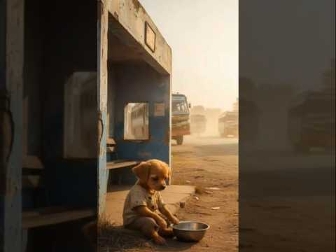 The poor puppy He Bought a Bench#trendingshorts #love