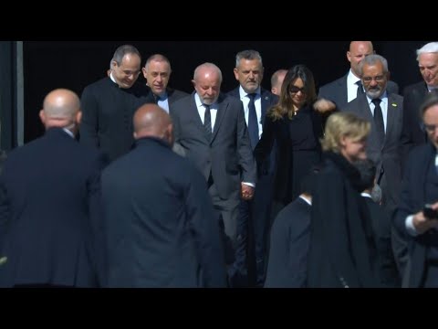 Brazil's President Luiz Inacio Lula da Silva arrives for Pope Francis' funeral | AFP