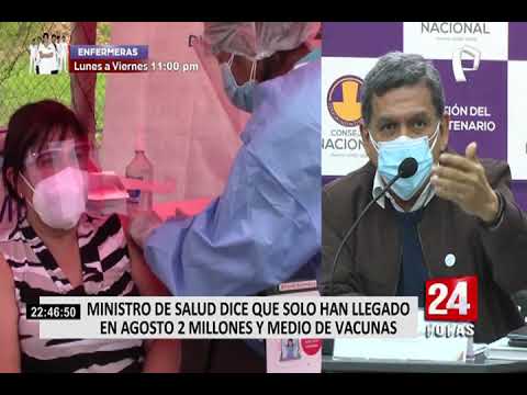 Minsa: vacunas no están llegando según el cronograma que dejó el Gobierno de Sagasti