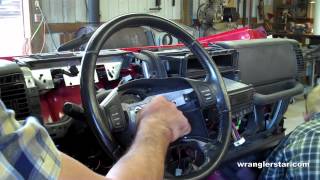 How To Remove Jeep Wrangler Steering Wheel - YouTube