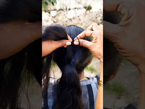 hair tie styles⁉️😱 #shorts #hair #feed #hacks #peinados #google #reels #trenzas #penteados #tranding