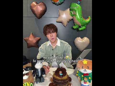 and he was so excited to try it🤣😭#seventeen #dino