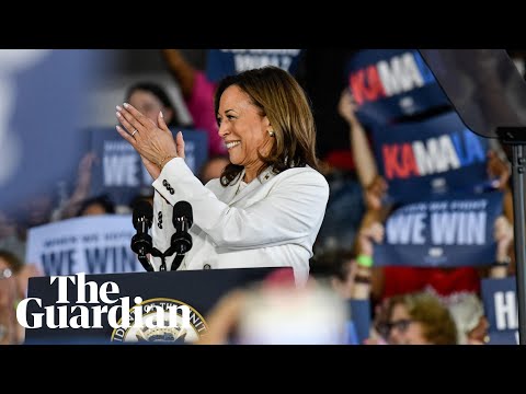 Kamala Harris and vice presidential candidate Tim Walz campaign in Detroit, Michigan – watch live
