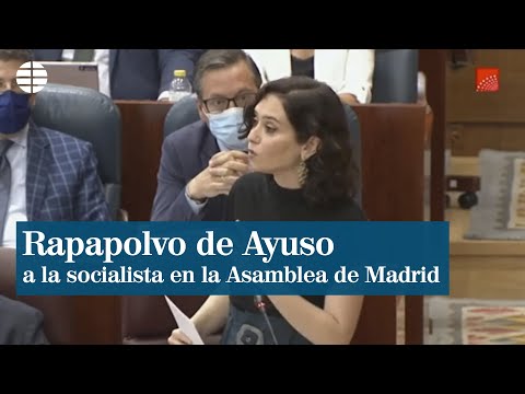 Rapapolvo de Ayuso a la socialista Hana Jalloul en la Asamblea de Madrid