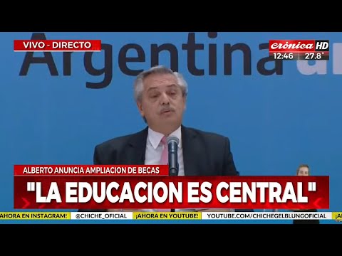 Alberto Fernández anuncia ampliación de Becas Progresar