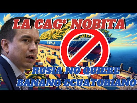 Crisis Diplomática: Rusia Corta Importaciones de Banano de Ecuador por el 'Bufón de Cartón