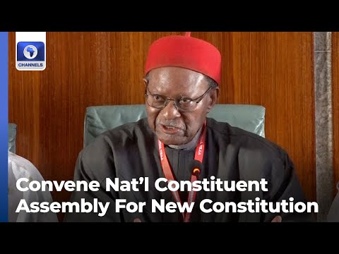 Anyaoku Asks Tinubu To Convene National Constituent Assembly For New Constitution