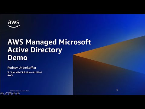 AWS Managed Microsoft AD Demo and Overview | Amazon Web Services