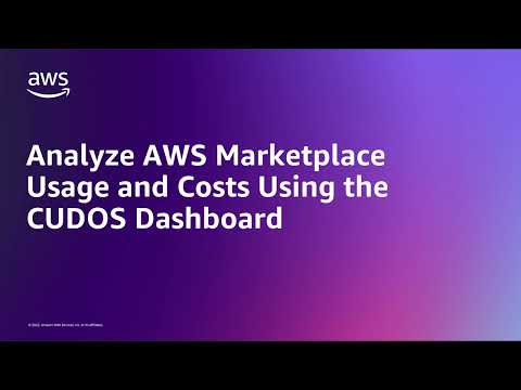 Analyze AWS Marketplace Usage and Costs Using the CUDOS Dashboard | Amazon Web Services