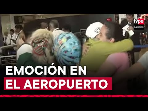 Aeropuerto Jorge Chávez: peruanos llegan del extranjero para celebrar Navidad