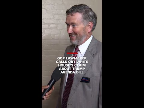 GOP lawmaker calls out White House's claim about Trump agenda bill