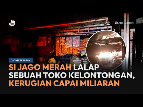 Api Hanguskan Toko di Sadang Serang Bandung, Kerugian Capai Miliaran