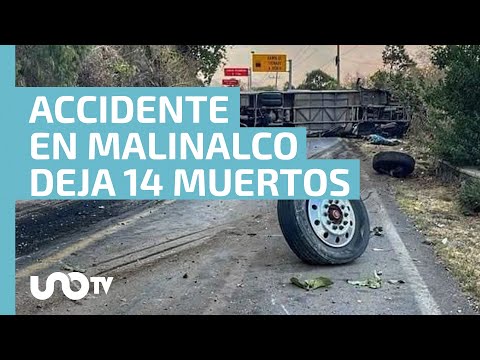 Volcadura en la carretera Capulín-Chalma deja 14 muertos y 31 heridos