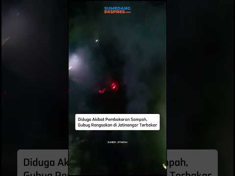 Diduga Akibat Pembakaran Sampah, Gubug Rongsokan di Jatinangor Terbakar