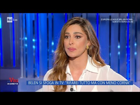 Belen si sfoga in Tv: "Rifarei tutto ma con meno corna" - La vita in diretta 11/04/2024