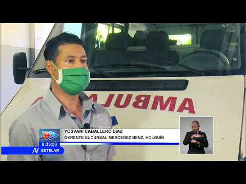 Ambulancias en Holguín al servicio de los pacientes con COVID-19