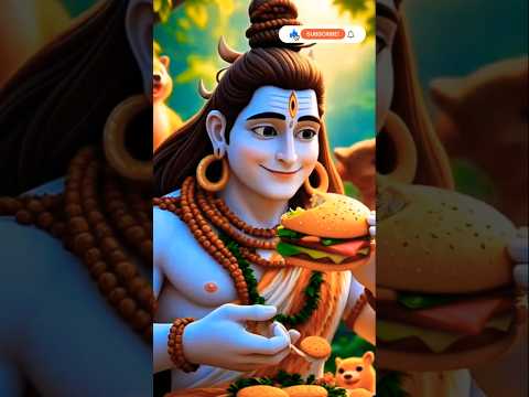 Mahadev Ne burger khay #shortvideo #ai krishna