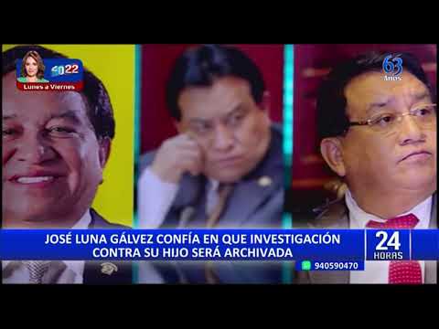 José Luna Gálvez lamenta decisión del PJ y asegura que el caso de su hijo será archivado