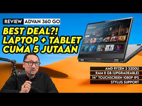 Review ADVAN 360 GO: Laptop Murah 5 Jutaan yg Bisa Jadi Tablet