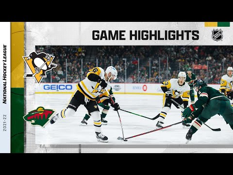 Penguins @ Wild 3/31 | NHL Highlights 2022