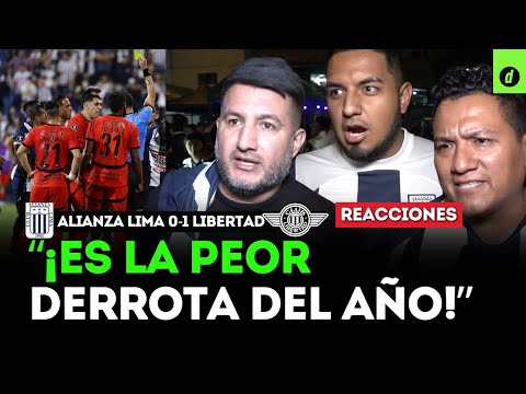 REACCIONES DE HINCHAS DE ALIANZA LIMA TRAS ALIANZA LIMA 0-1 LIBERTAD | Depor