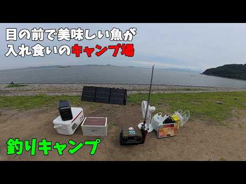 【釣りキャンプ】目の前海で入れ食いのキャンプ場がヤバすぎた！【EcoFlow DELTA 3 CLASSIC】