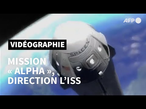 Mission « Alpha » : Crew Dragon en route vers l’ISS | AFP Animé