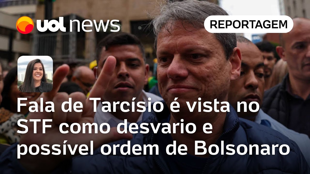 Fala de Tarcísio no 79 é vista no STF como desvario e possível ordem de Bolsonaro