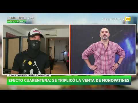 Efecto cuarentena: se triplicó la venta de Monopatines en la Ciudad en Hoy Nos Toca a las Diez