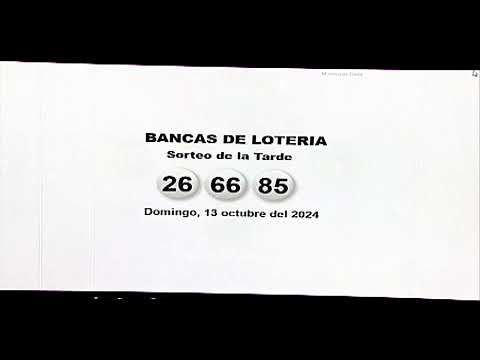 Sorteo de la tarde   13/10/24