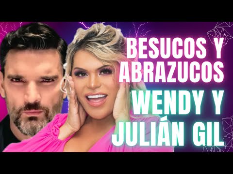 Wendy, besucos con Julián Gil