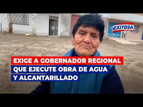 Anciana exige a gobernador regional que ejecute obra de agua y alcantarillado para la Caleta Vidal