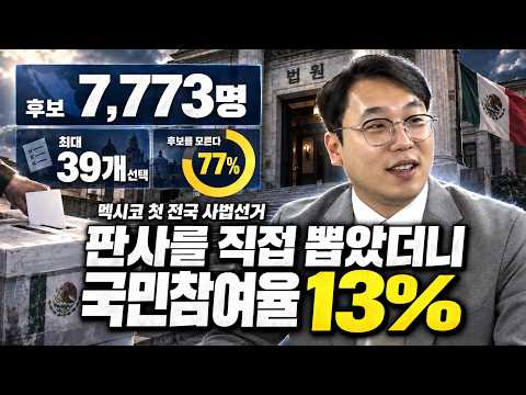 <strong>멕시코</strong> 판사 국민참여율은 겨우 13%? | <strong>멕시코</strong> 판사 선거, 당선자 9명이 추천표와 같았다?