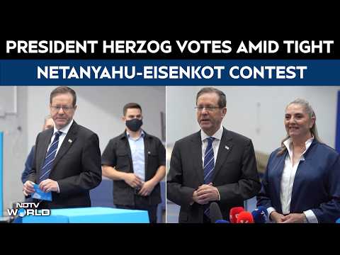 Israel Election: President Issac Herzog Casts Vote As Netanyahu Faces Political Fight Of His Career