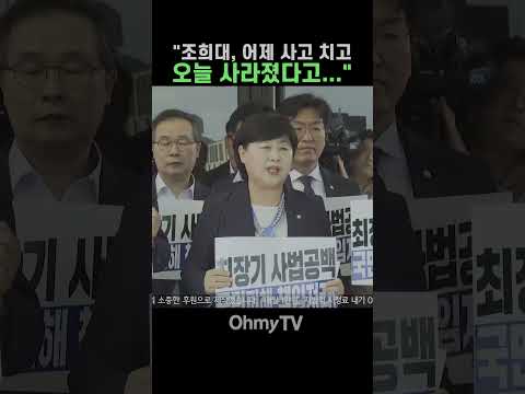 서영교 "조희대, 어제 사고 치고 오늘 사라져..." #Shorts