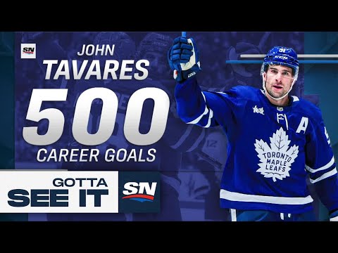 GOTTA SEE IT: Maple Leafs John Tavares Scores 500th Career NHL Goal