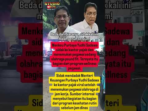 Purbaya Sidak Kantor Pajak, Temukan Program Kesehatan Pegawai#purbaya #kemenkeu #pajak