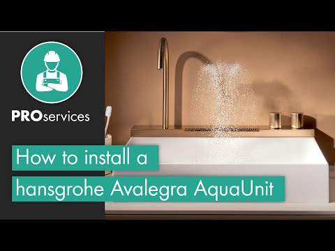 How to install a hansgrohe Avalegra AquaUnit